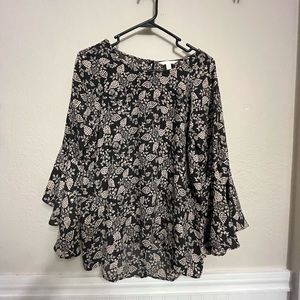 Lauren Conrad flowing long sleeve blouse